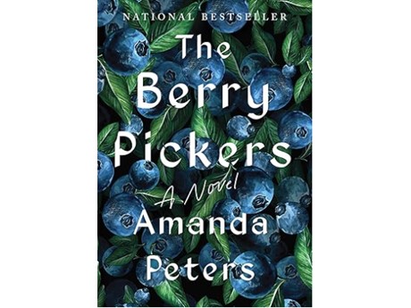 Book Cover with blueberries in background