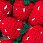 picture of crocheted strawberries