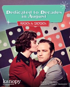 Kanopy's Dedicated to the Decades film collection