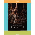 Movie poster Tarot shows a decomposing hand holding the Death tarot card as other cards are spread out on the table.