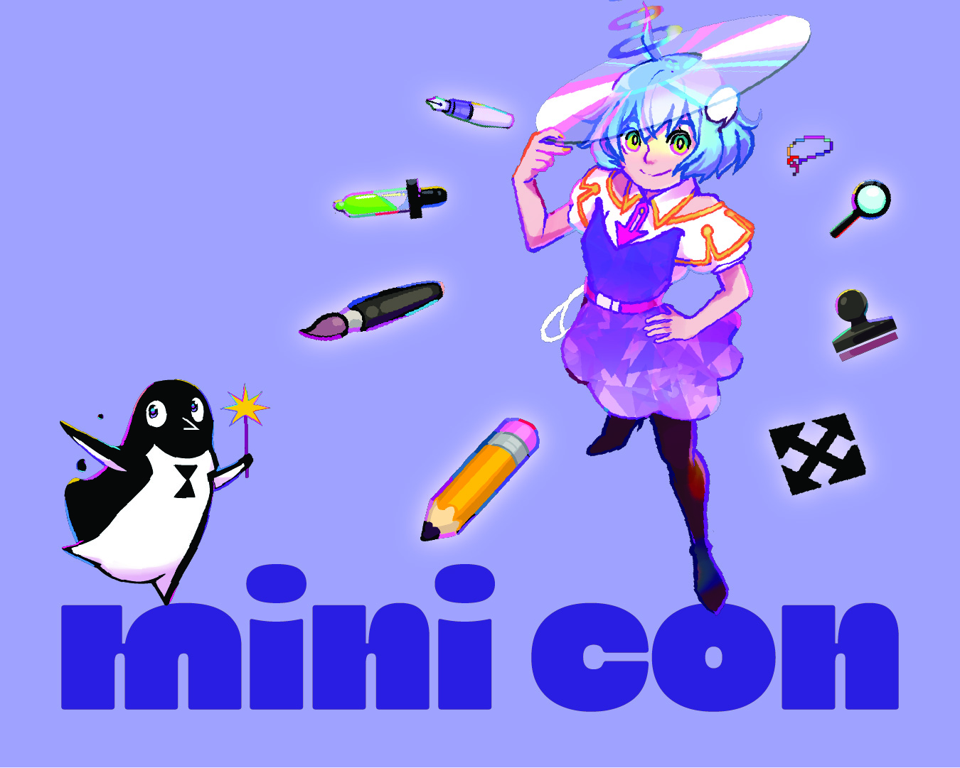 girl with penguin