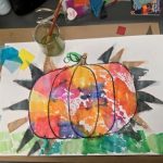 bleeding tissue paper pumpkin