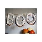 "BOO" balloon sign