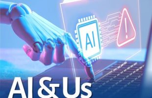 Artificial Intelligence with text "AI & Us"