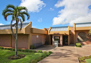 library courtyard